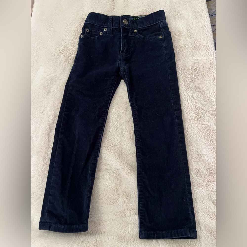 J Crew Boys' stretch corduroy pant 4 Navy